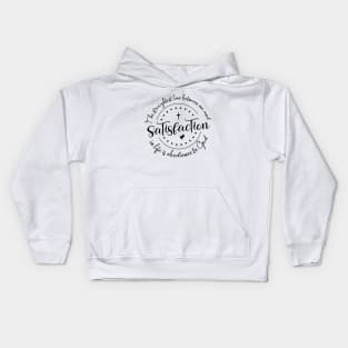 The straightest line between me and satisfaction in life is obedience to God |  God Got Me Kids Hoodie